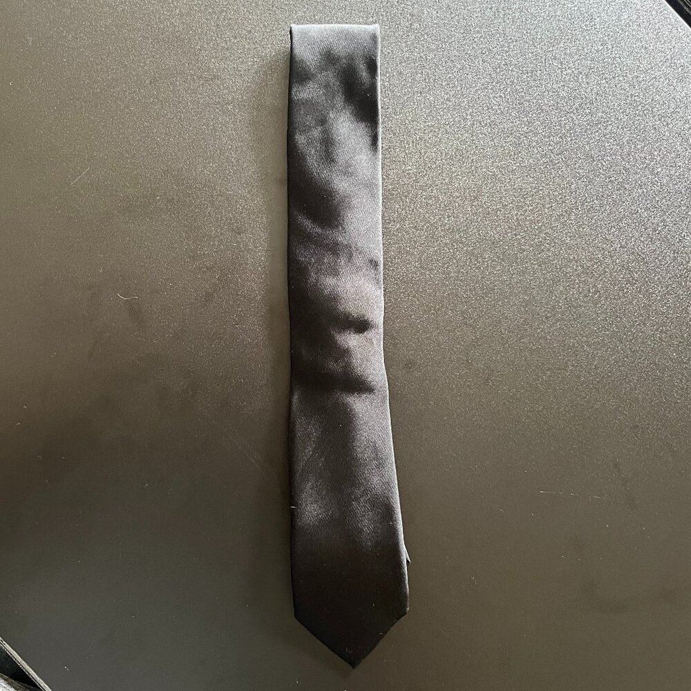 Alfani Modern Black Silk Tie - Elegant & Versatile
